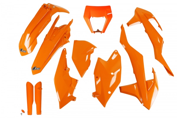 Full Plastic Kit orange for Ktm EXC 125 - EXC 150 - EXC 250 - EXC-F 250 - EXC 300 - EXC-F 350 - EXC-F 450 - EXC-F 500 - XC-W...